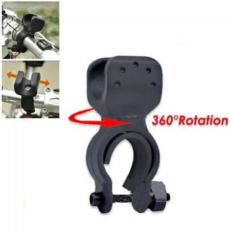 360° Rotation Bike Cycling Flashlight Torch Mount LED Light Holder Clamp Clip